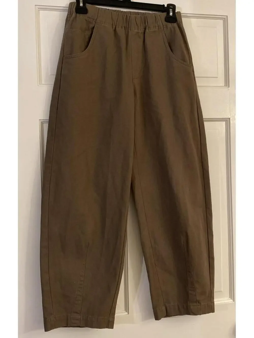 Barrel Leg Mid-Rise Baggy Pull-On Pants - Universal Thread XS Women’s - Picture 1 of 4